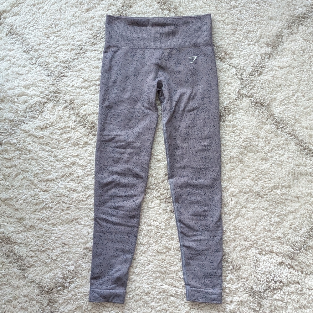 Gymshark Adapt Fleck Seamless Leggings - Evening Blue - Small - Picture 3 of 5